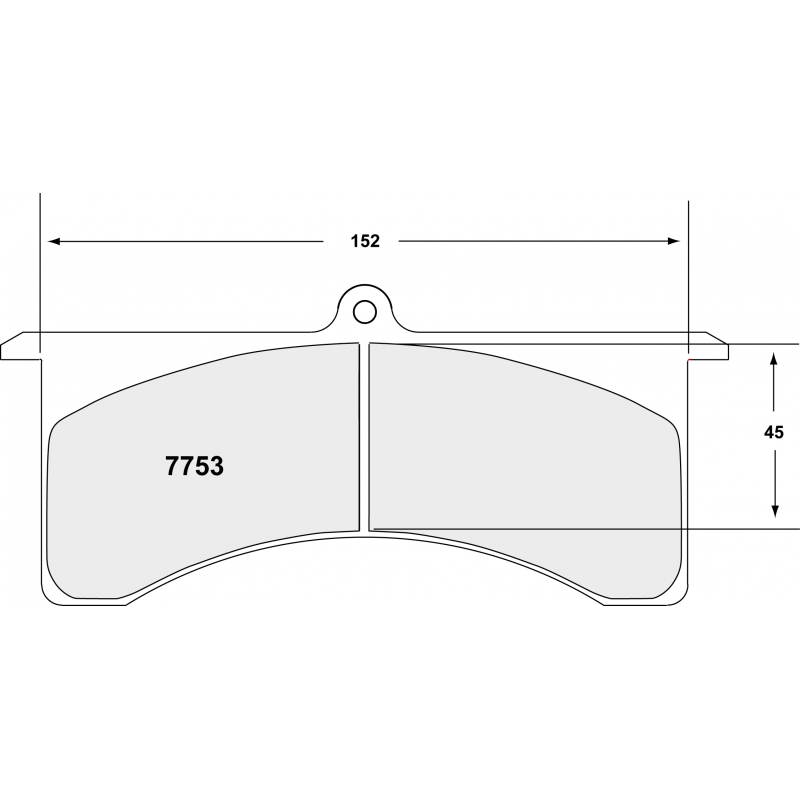 High bite, high friction for sprint / rally. Race brake pads - 6-piston Wilwood GNIII caliperGrand National